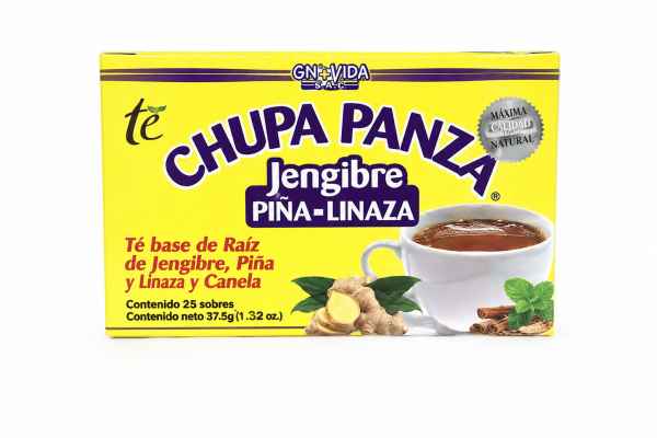 té chupa panza jengibre piña linaza