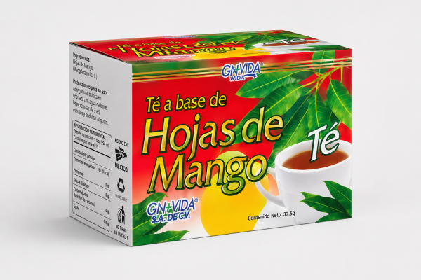 té a base de hojas de mango
