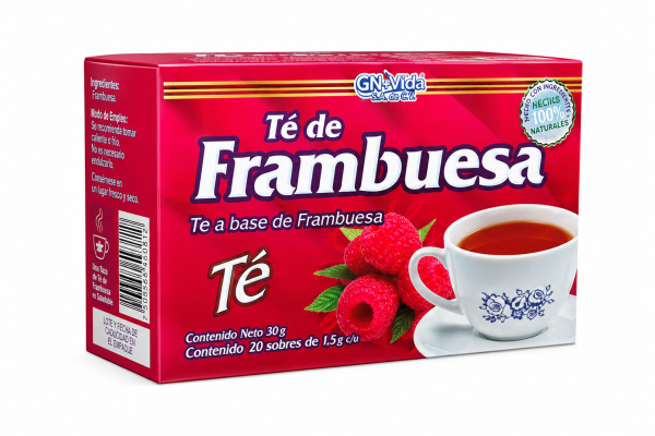 té de frambuesa